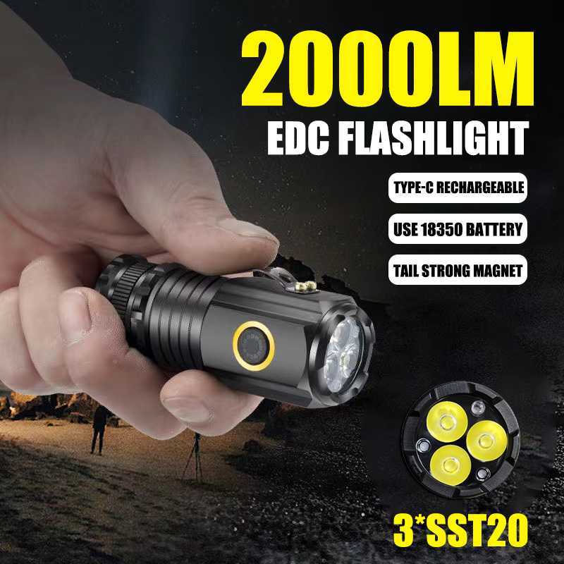 3 Core LED Mini Tactical Flashlight